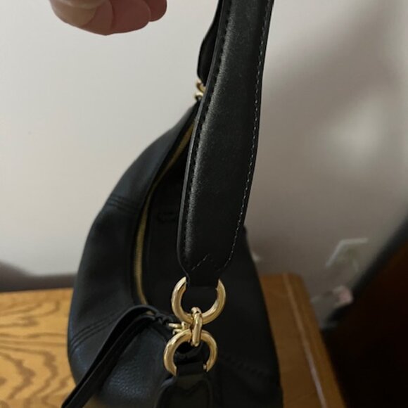 Michael Kors Black Pebble Leather with Braided Trim - Hobo - Picture 5 of 5